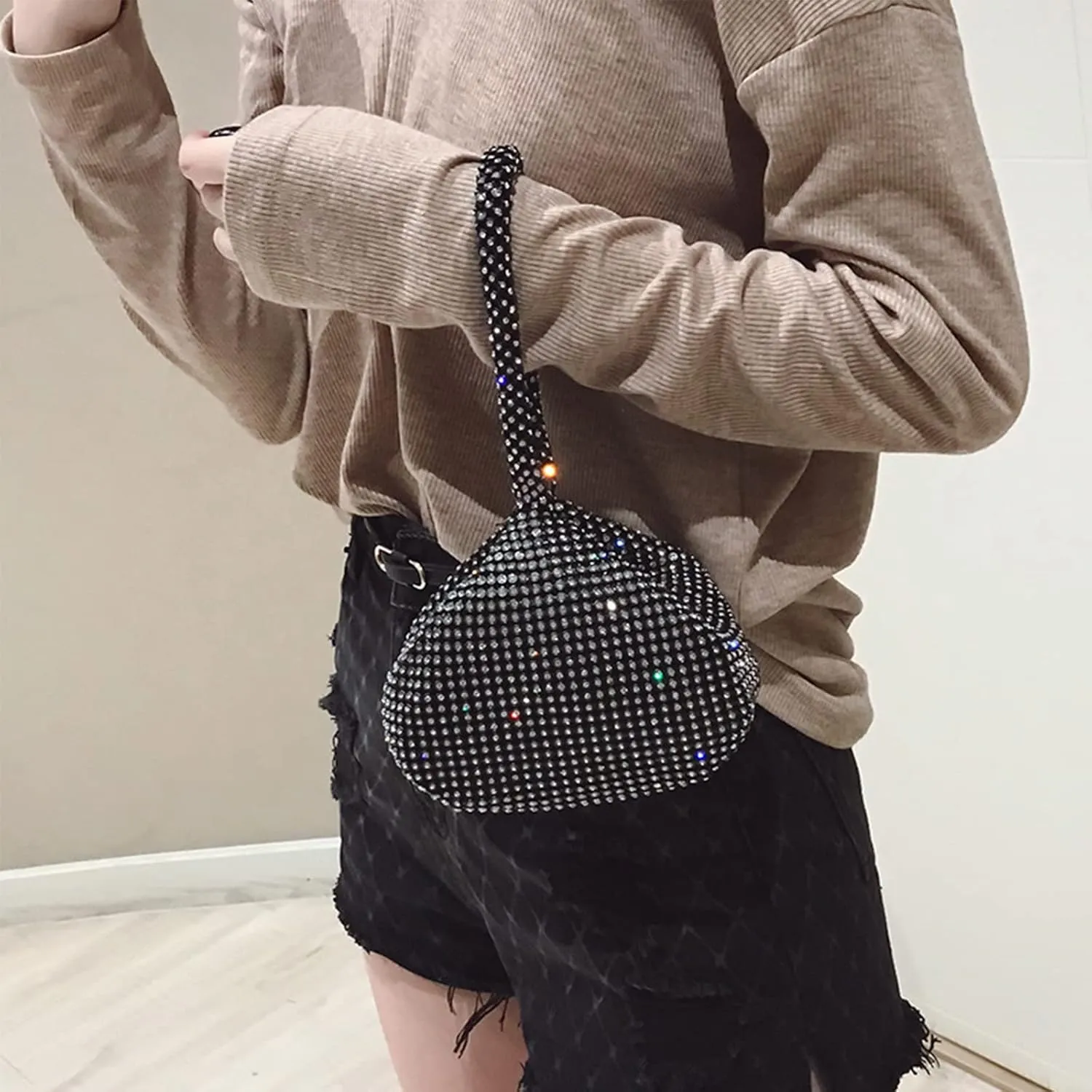 AOYUNHUI Hand Bags Purses for Women Rhinestone Bag Clutch Purses Party Wedding