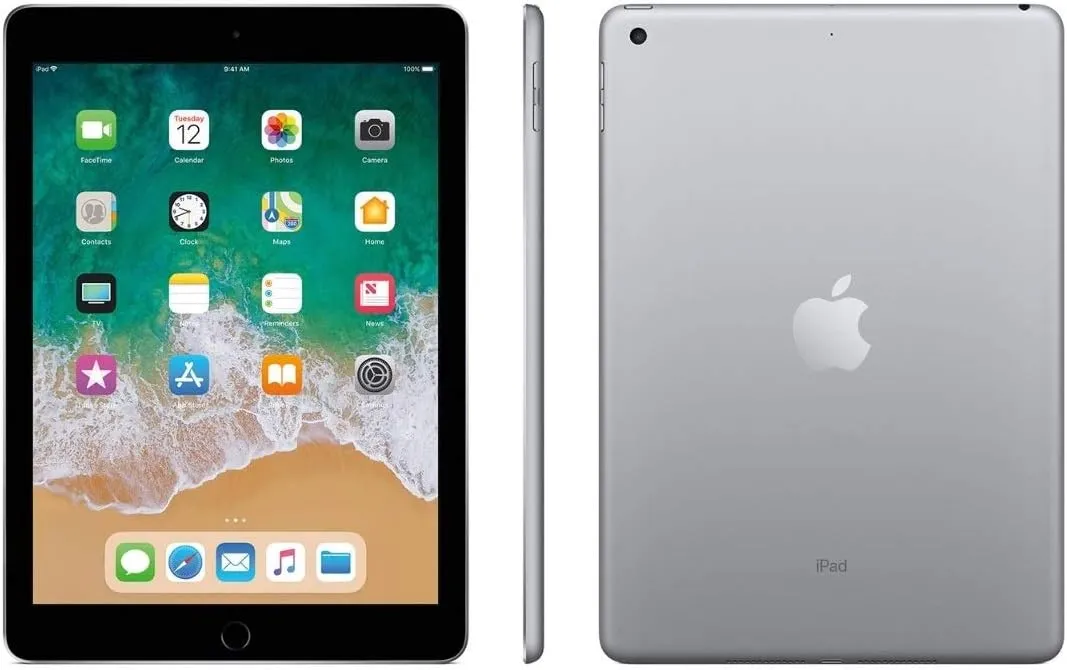 Apple iPad 9.7in 6th Generation WiFi   Cellular (32GB, Space Gray) (Renewed)
