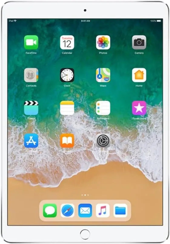 Apple iPad Pro 10.5in (2017) 256GB, Wi-Fi - Silver (Renewed)