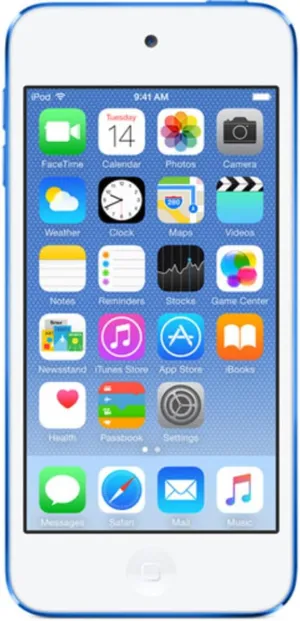 Apple iPod Touch 16GB Blue (6thGEneration) MKH02LL/A (Renewed)