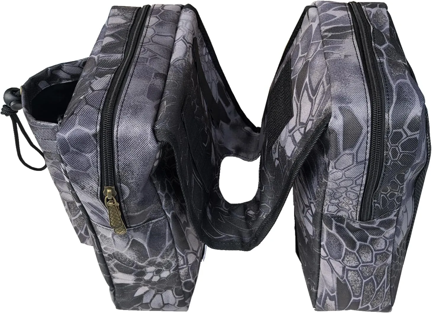 ATV Tank Bag Saddle Bag Waterproof Motorcycle Bag Compatible with Snowmobile Sportsman Scrambler FourTrax Grizzly UTV Hanging Storage Bag Phython