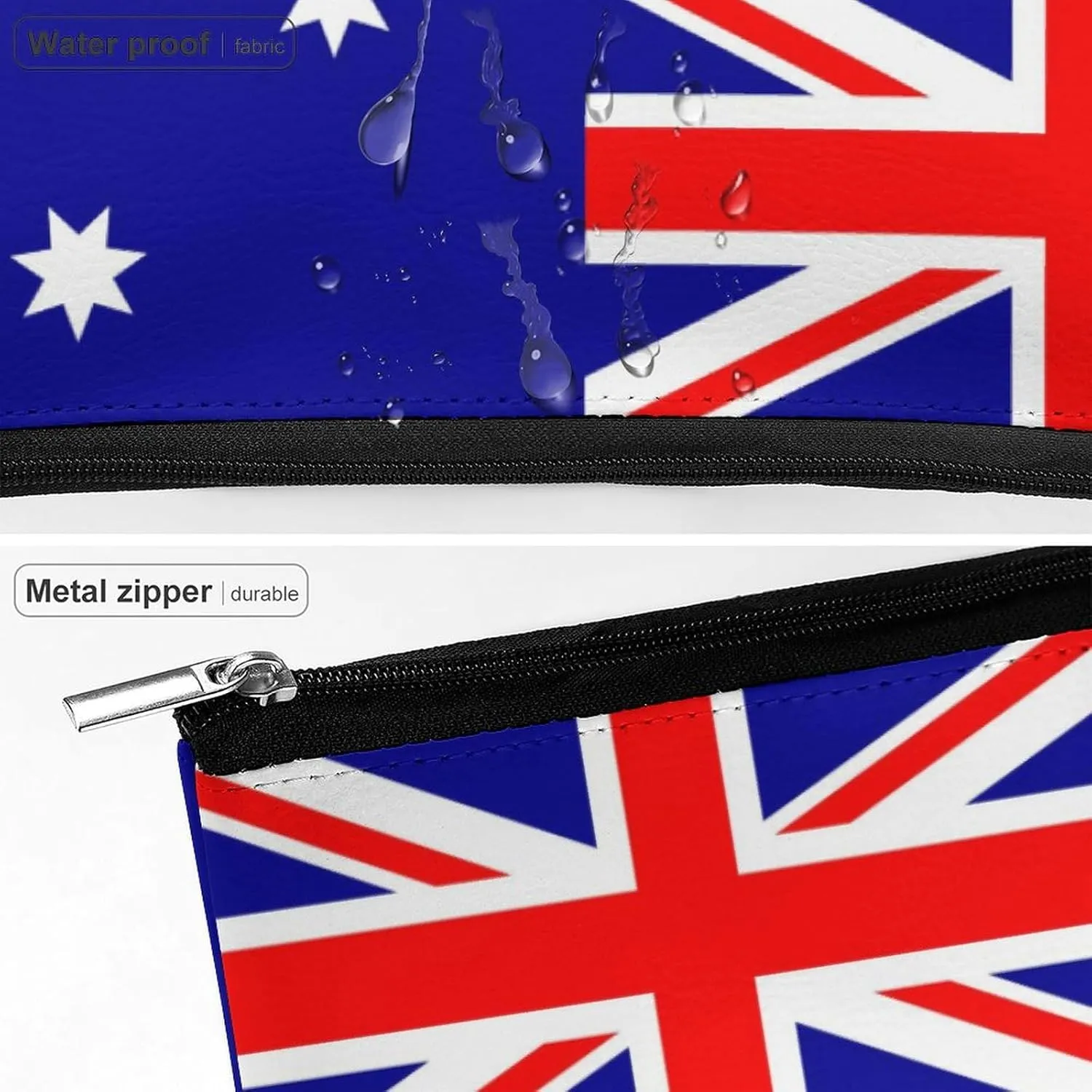 Australia Flag Travel Cosmetic Bag Lightweight Makeup Organizer for Women