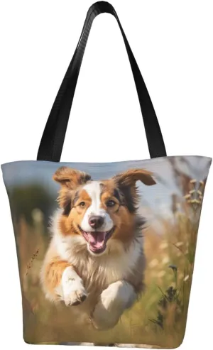 Australian Shepherd Fashion Shoulder Bag Large Capacity For Man Or Woman