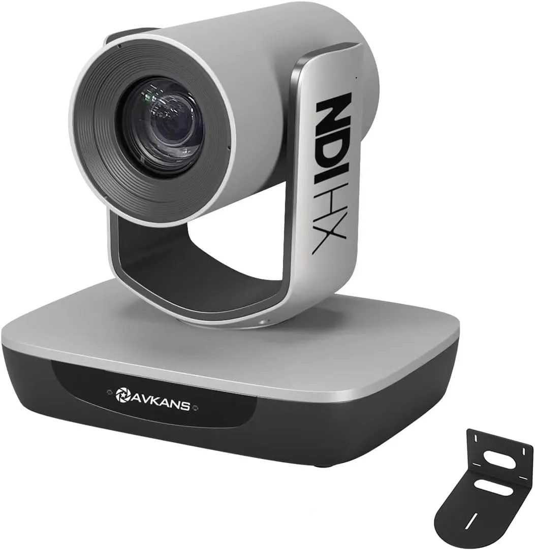 AVKANS NDI Camera, 20X Zoom 3G-SDI HDMI PTZ Camera with USB Video Output for Church Worship Live Events, PoE IP Livestream Camera for Video Production