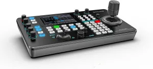 AVKANS Pro PTZ Camera Joystick Controller with 5-inch Touch Preview LCD, IP NDI Camera Controller Keyboard with 4D Joystick for Worship Church Live Streaming Video Production, PoE Enable (5 inch Touch Screen)