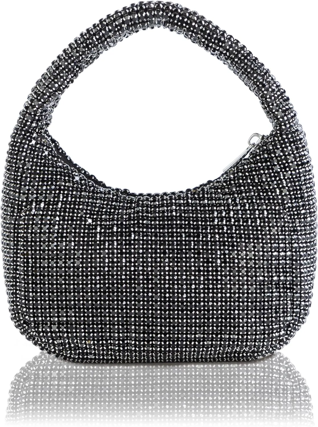 BABEYOND Rhinestone Purse for Women - Sparkly Evening Bags Full Glitter Rhinestone Portable Handbag for Party Wedding Prom