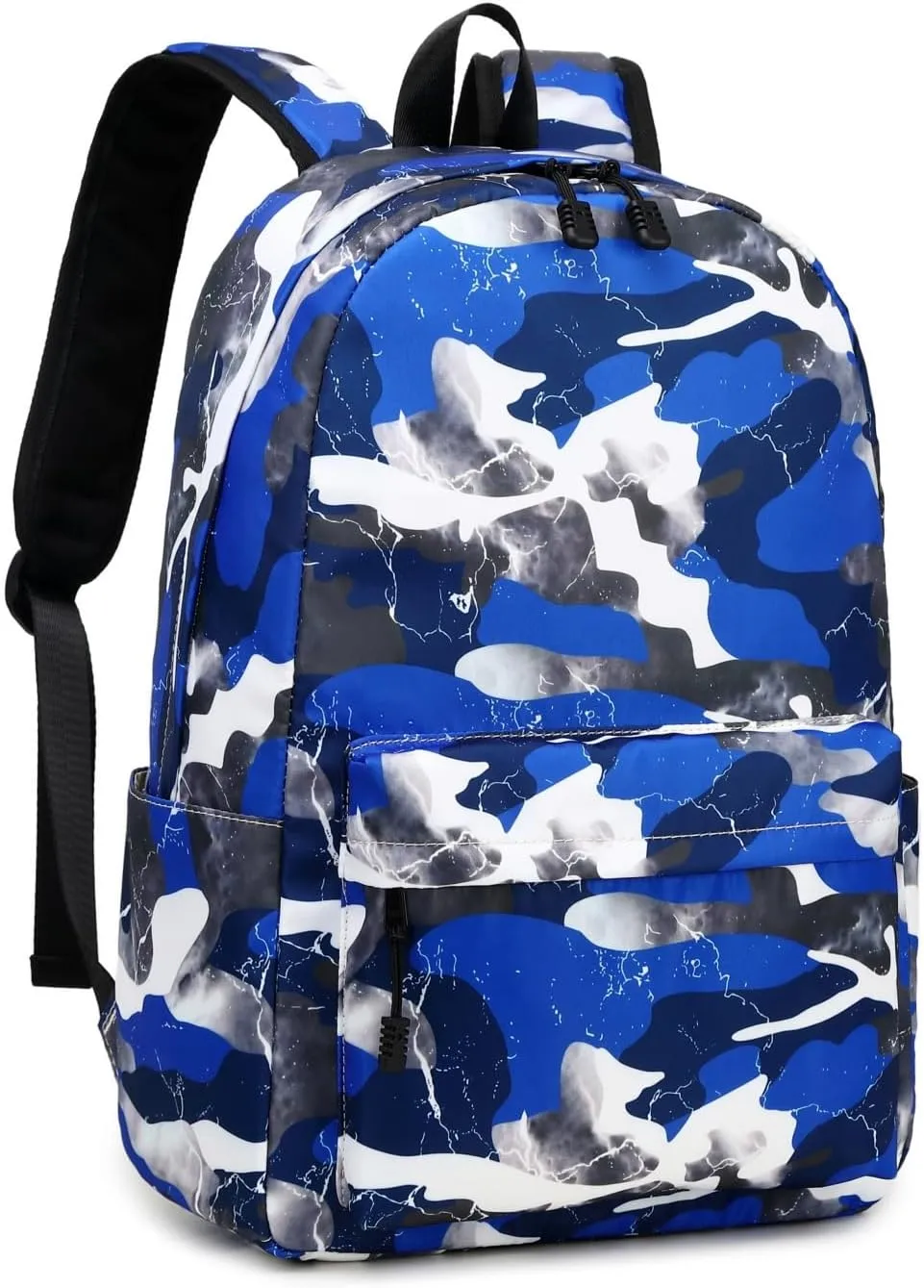 Backpack for Boys Elementary Bookbags Durable Lightweight Teenager Student School Bags Travel Waterproof (4-Blue)