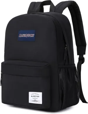 Backpack for Women Men 17 Inch Laptop Back Pack Large College Bookbag Kids Elementary Middle High School Bag for Girls Boys Teens Students Lightweight Travel Work Backpacks Casual Daypack Black