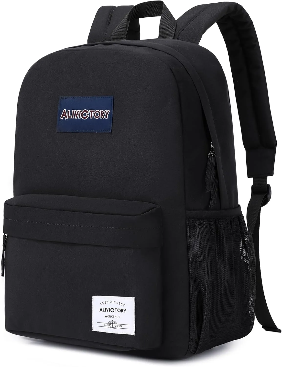 Backpack for Women Men 17 Inch Laptop Back Pack Large College Bookbag Kids Elementary Middle High School Bag for Girls Boys Teens Students Lightweight Travel Work Backpacks Casual Daypack Black