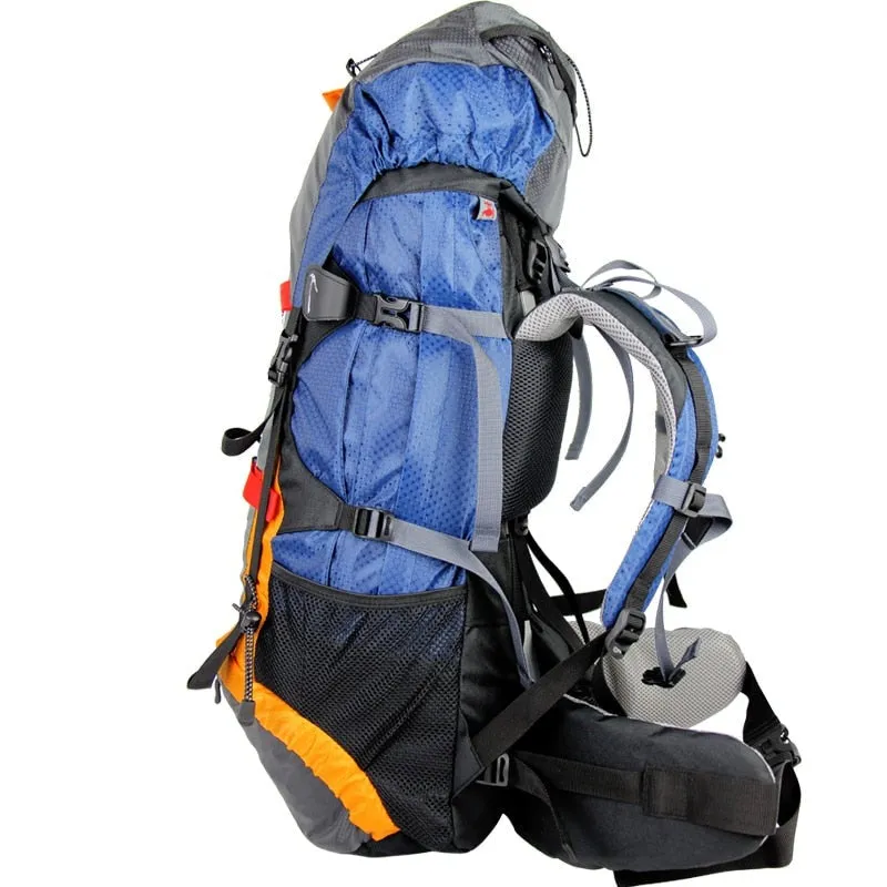 Backpack outer frame climbing camping hiking mountaineering bag 60L