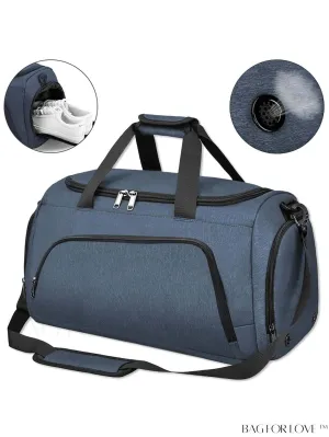 BagForLove - 40L Gym Duffle Bag with Wet Pocket and Shoe Compartment - Ideal for Sports and Travel