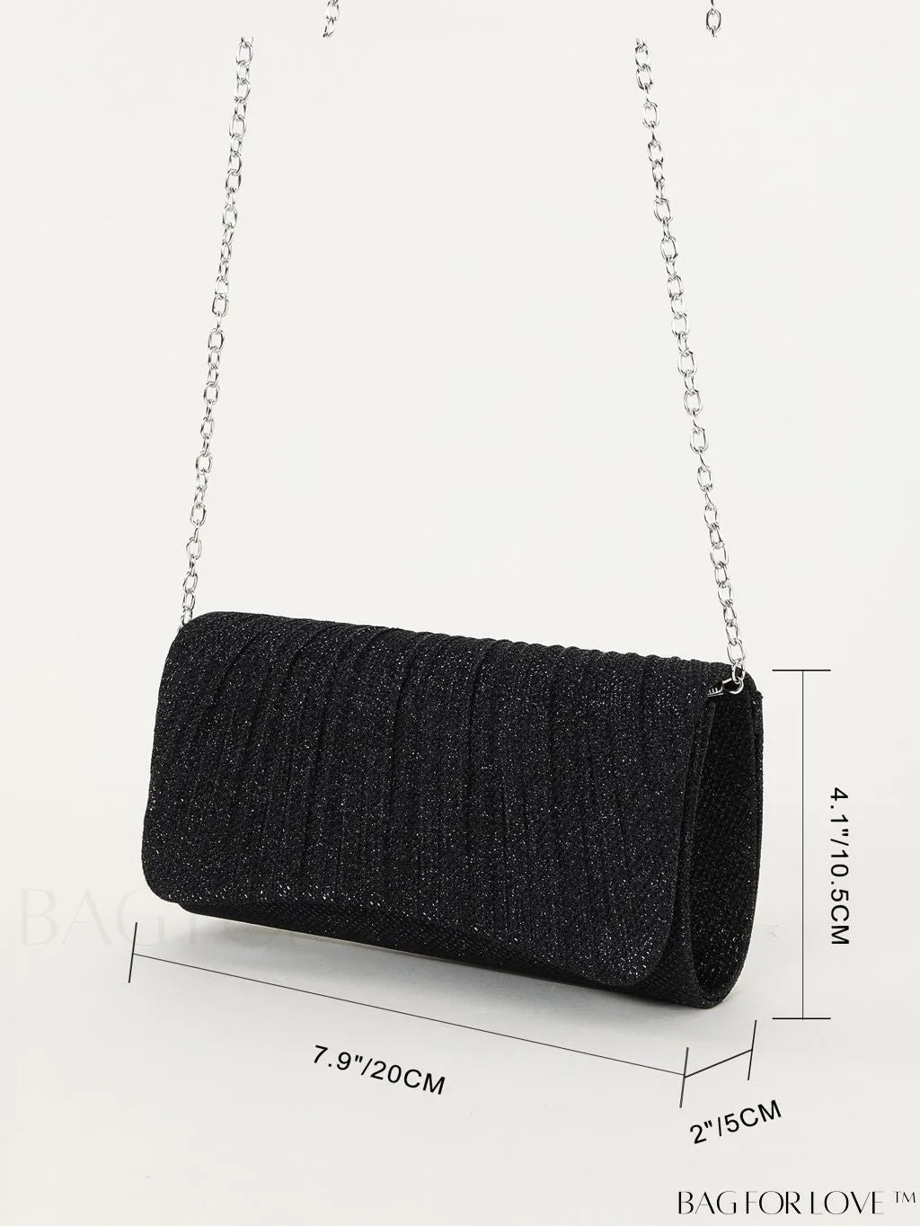 BagForLove - Chic and Compact Glitter Clutch Bag for Parties, Dances, Weddings