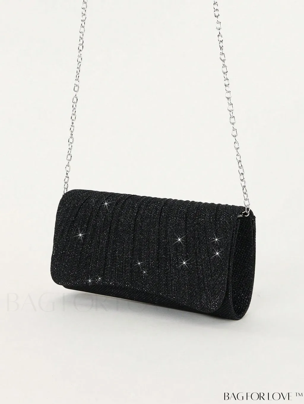 BagForLove - Chic and Compact Glitter Clutch Bag for Parties, Dances, Weddings