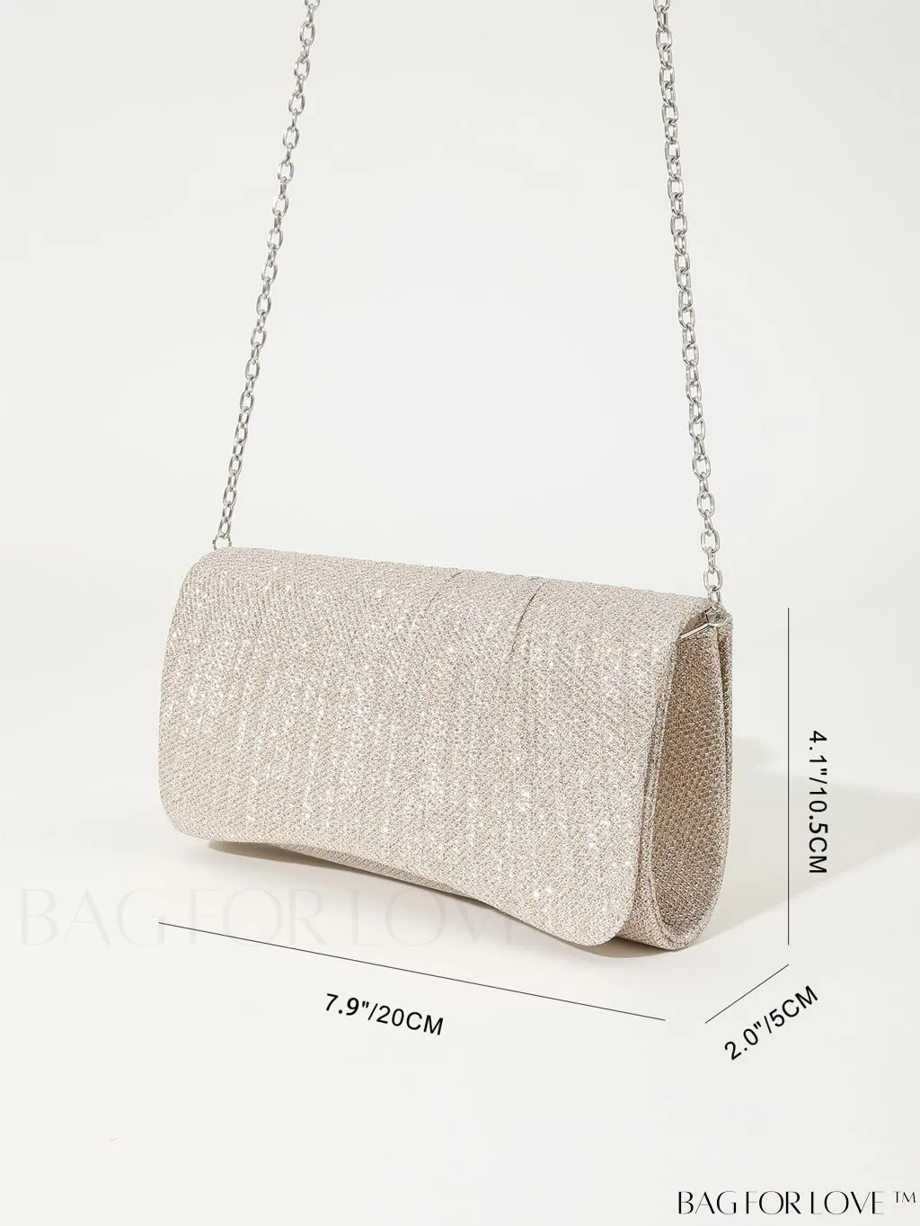 BagForLove - Chic and Compact Glitter Clutch Bag for Parties, Dances, Weddings