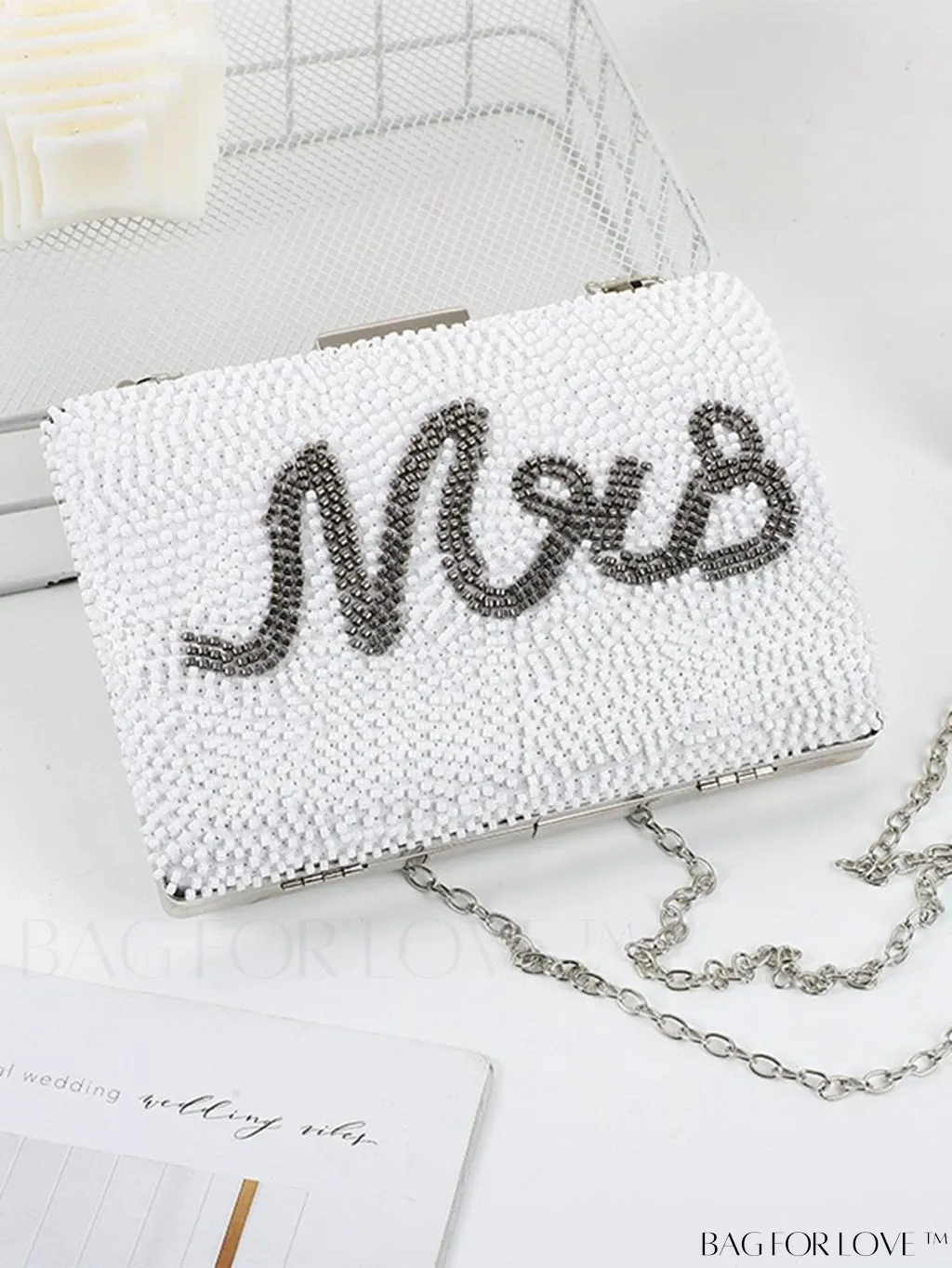 BagForLove - Chic Rhinestone Chain Box Bag - Compact and Glamorous