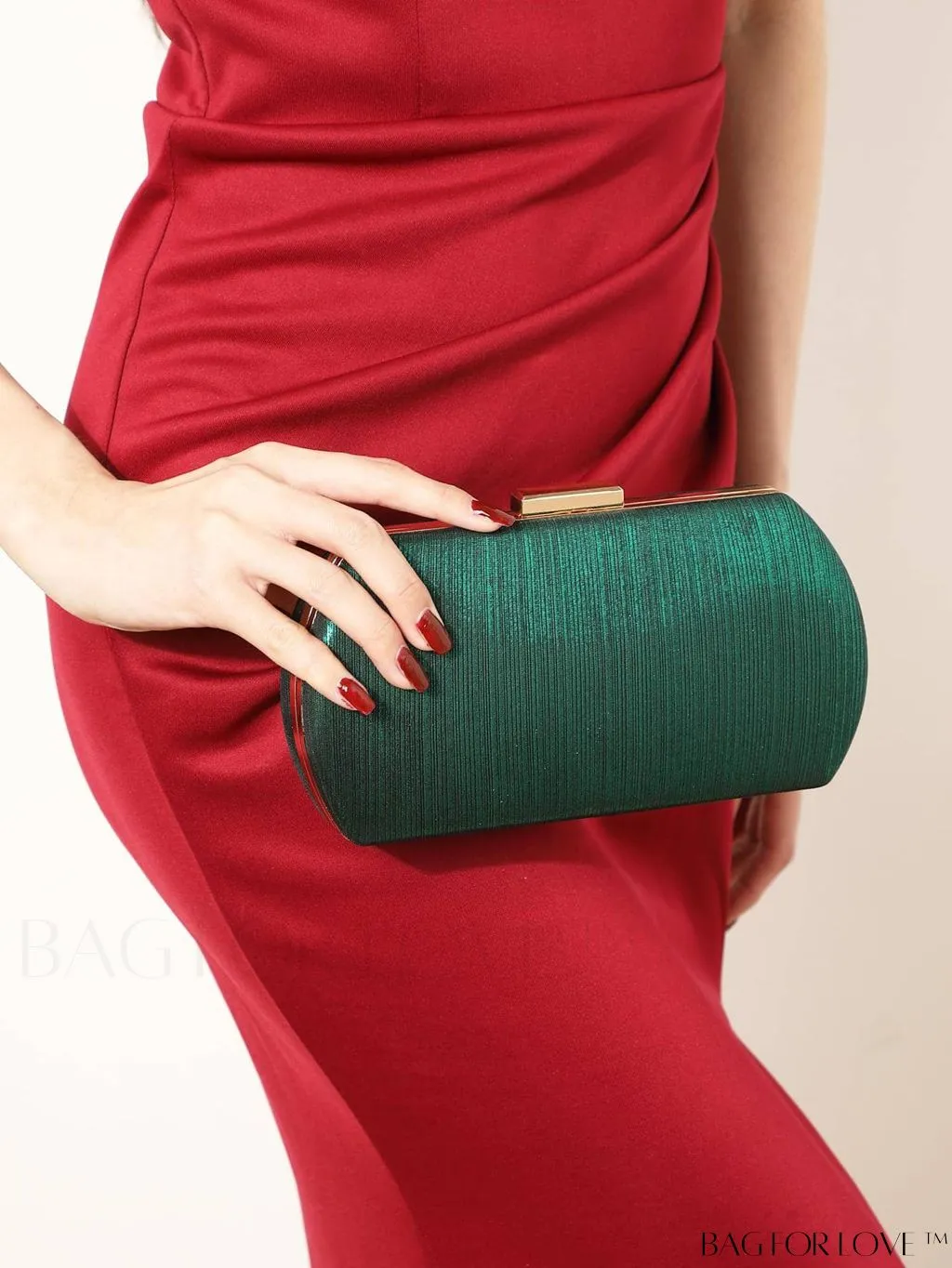 BagForLove - Compact Box Bag with Chain Strap - Ideal Bridal Purse for Weddings, Proms & Parties