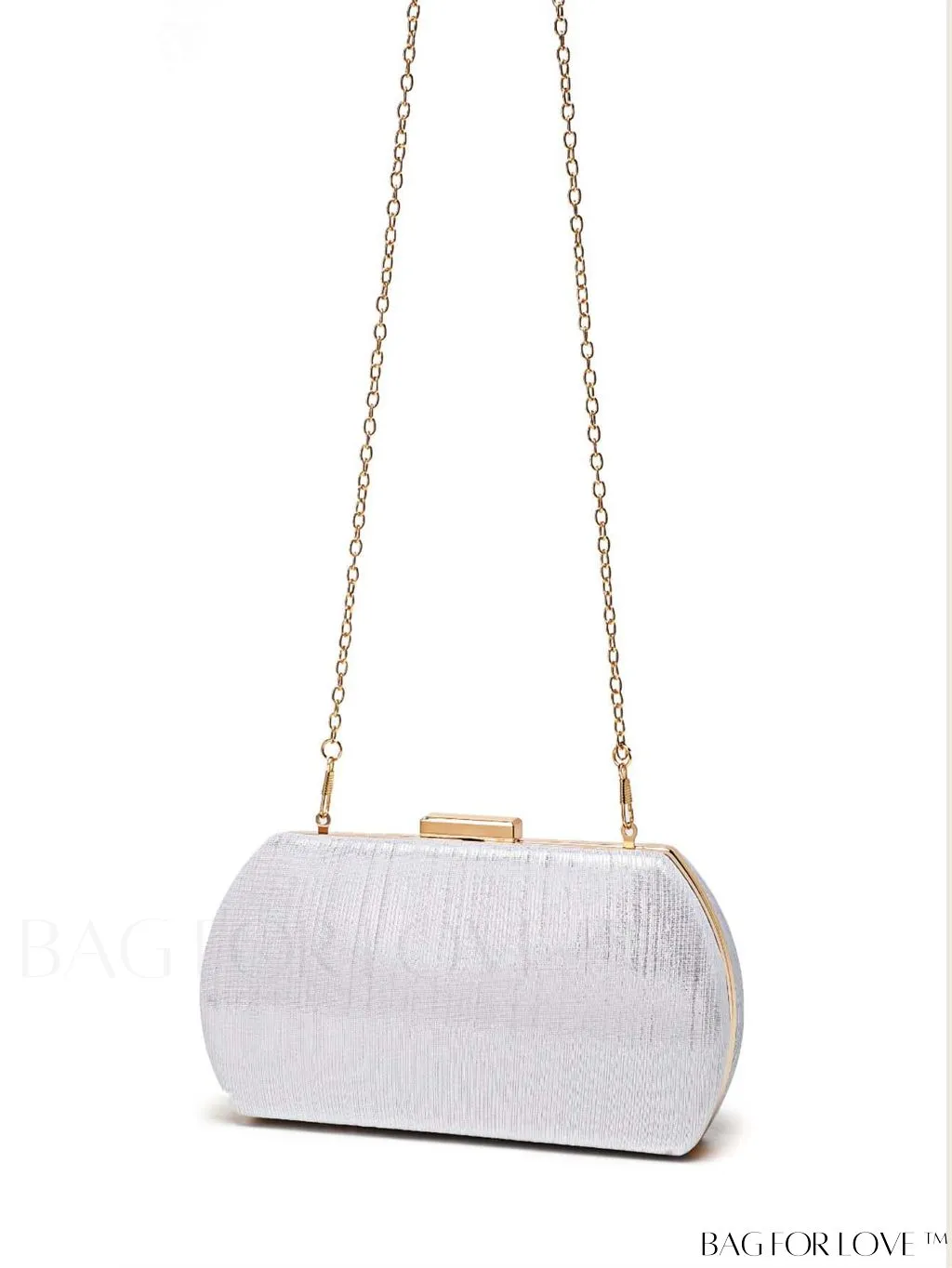 BagForLove - Compact Box Bag with Chain Strap - Ideal Bridal Purse for Weddings, Proms & Parties