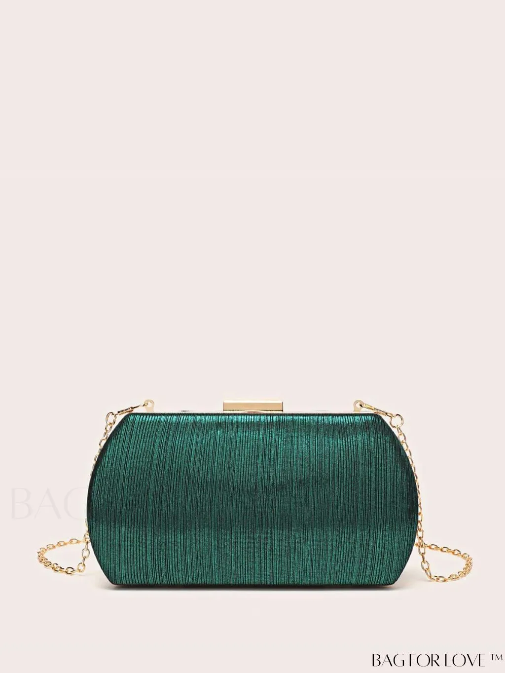 BagForLove - Compact Box Bag with Chain Strap - Ideal Bridal Purse for Weddings, Proms & Parties