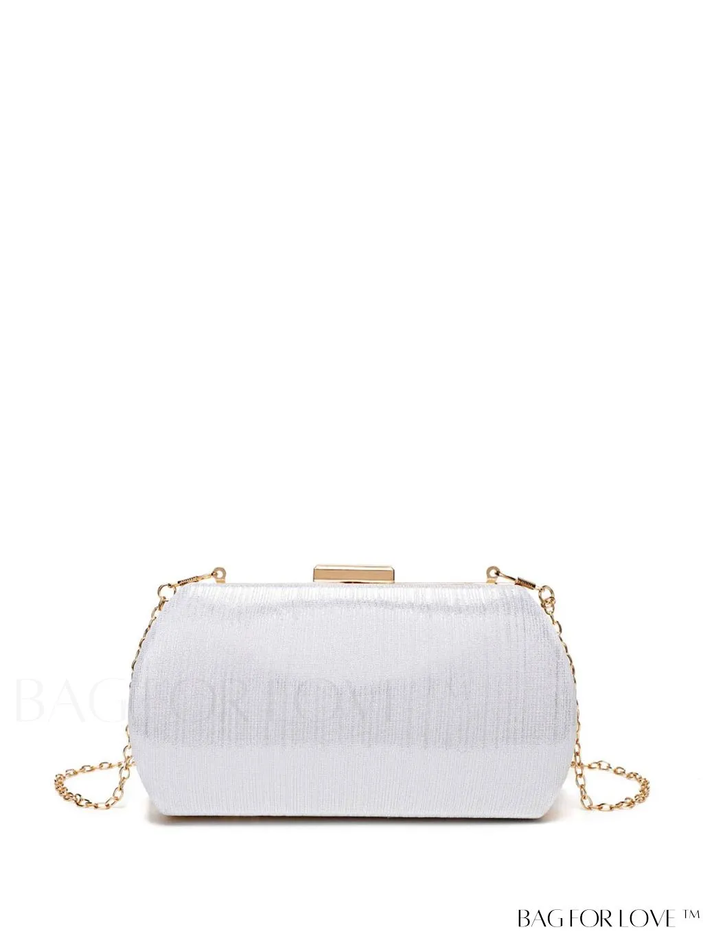 BagForLove - Compact Box Bag with Chain Strap - Ideal Bridal Purse for Weddings, Proms & Parties