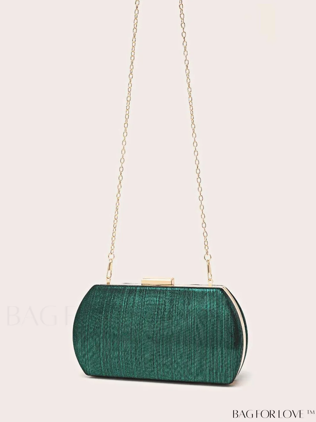 BagForLove - Compact Box Bag with Chain Strap - Ideal Bridal Purse for Weddings, Proms & Parties
