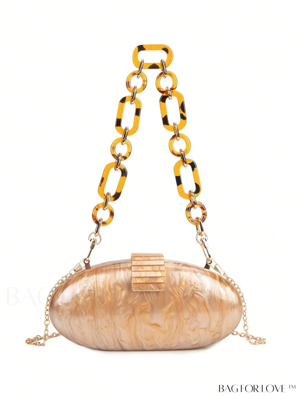 BagForLove - Compact Box Bag with Chic Chain Strap