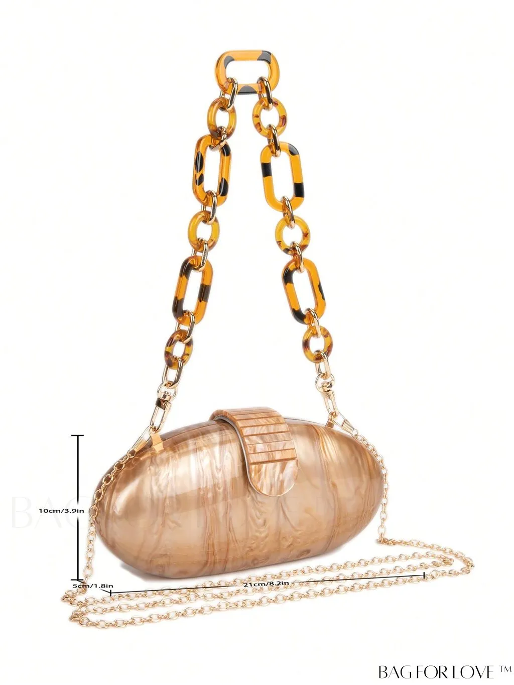 BagForLove - Compact Box Bag with Chic Chain Strap
