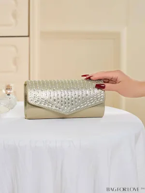 BagForLove - Compact Envelope Bag with Rhinestone Embellishments