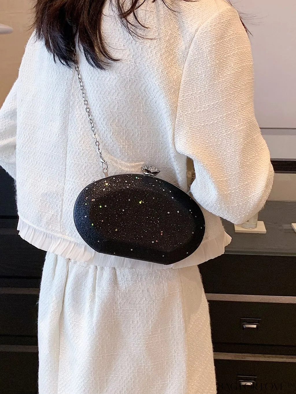 BagForLove - Compact Glam Sequin Womens Evening Clutch - Versatile & Fashionable Accessory