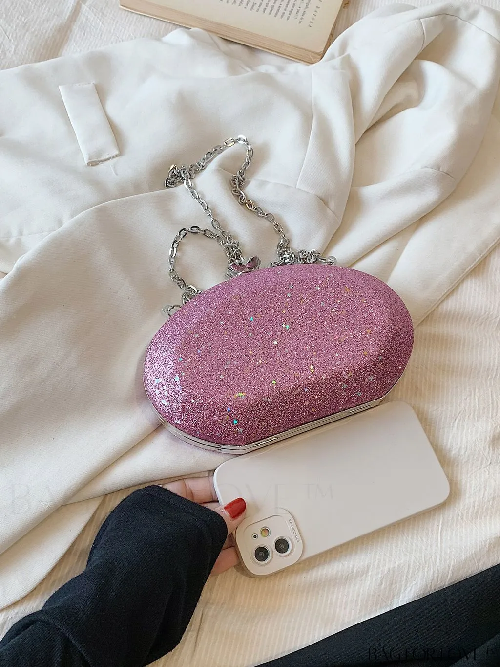BagForLove - Compact Glam Sequin Womens Evening Clutch - Versatile & Fashionable Accessory