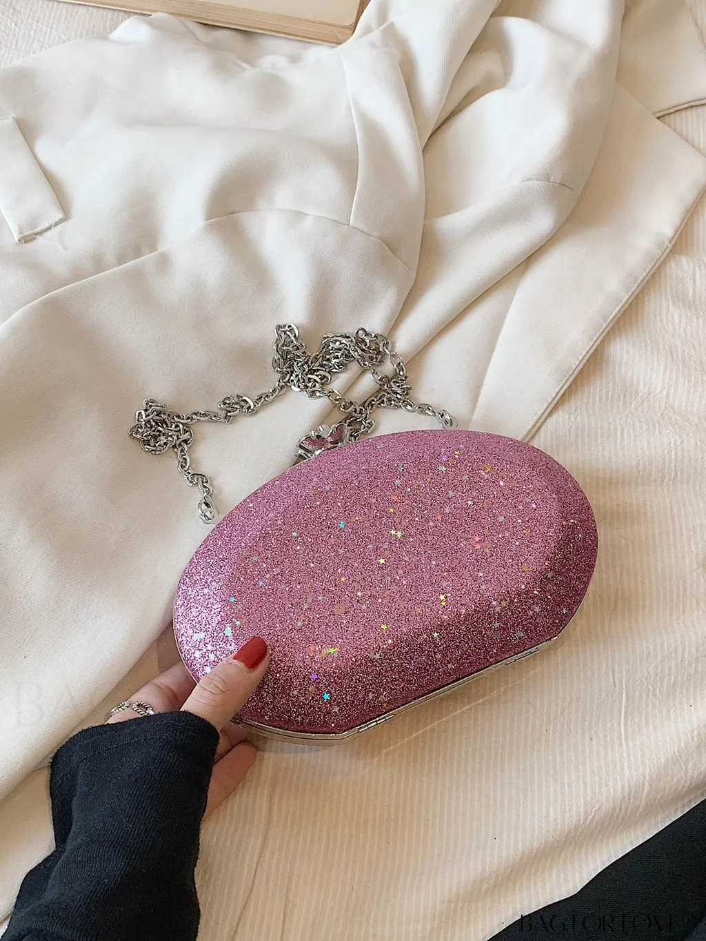 BagForLove - Compact Glam Sequin Womens Evening Clutch - Versatile & Fashionable Accessory