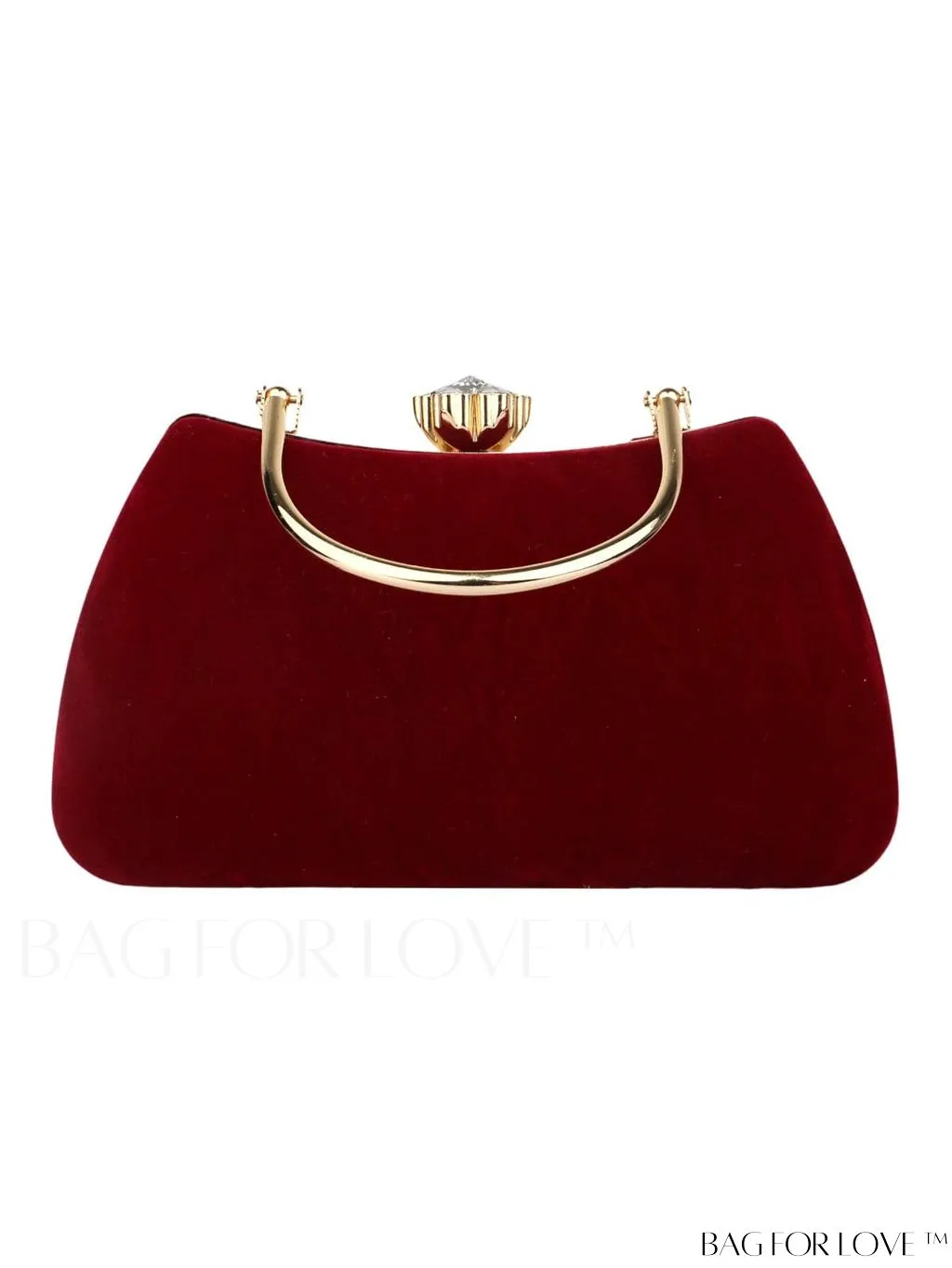BagForLove - Compact Pearl & Rhinestone Box Bag with Tassel Embellishment