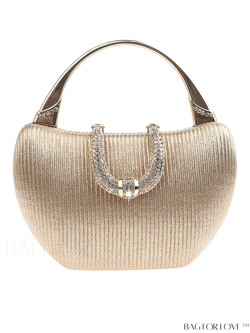 BagForLove - Compact Rhinestone-Adorned Glitter Box Bag