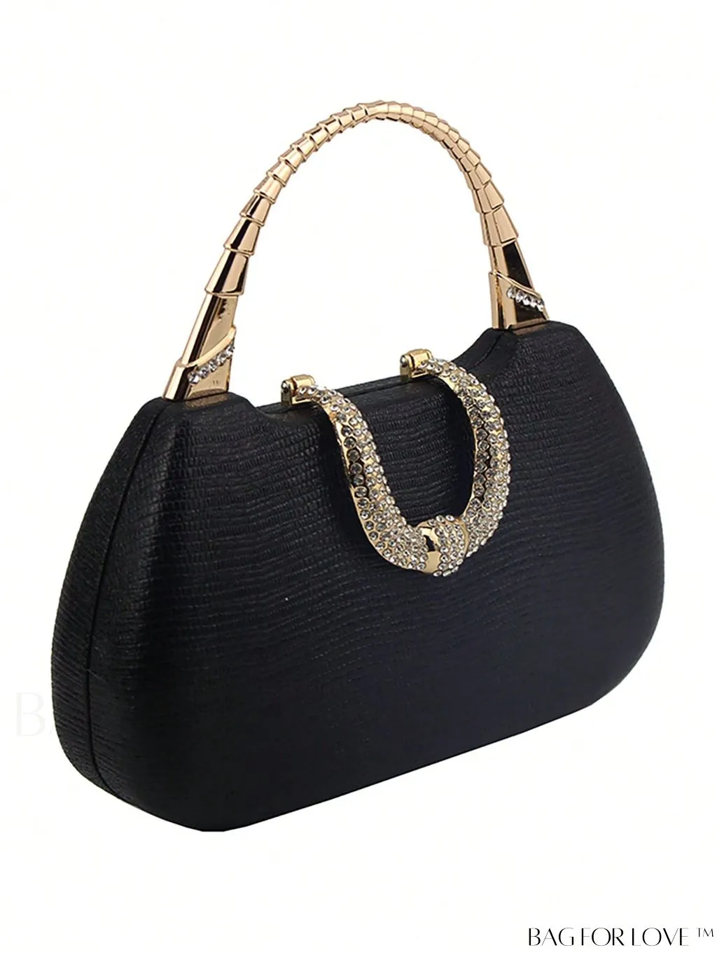 BagForLove - Compact Rhinestone-Adorned Glitter Box Bag