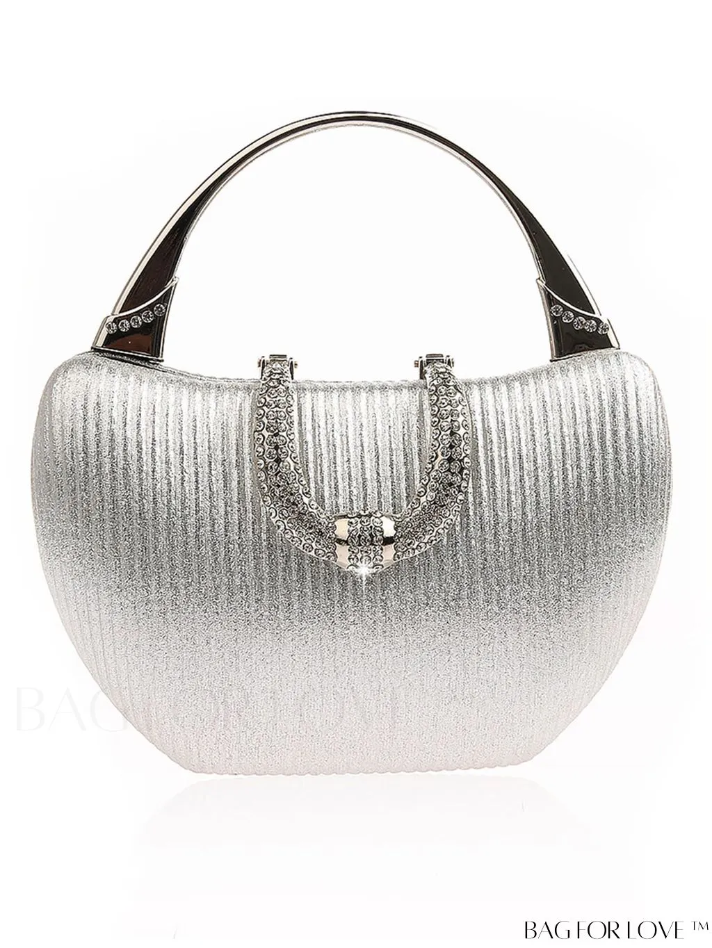 BagForLove - Compact Rhinestone-Adorned Glitter Box Bag