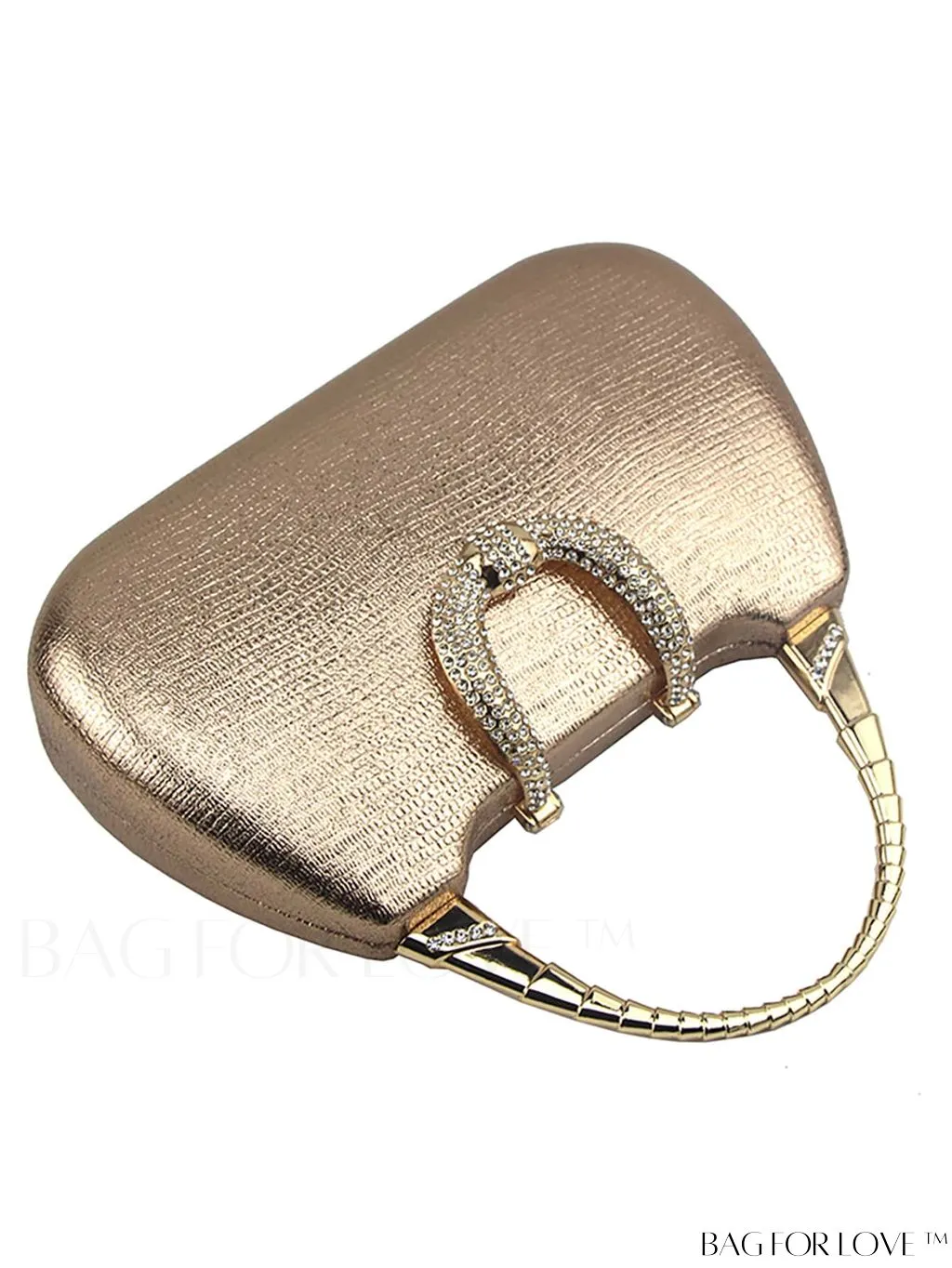 BagForLove - Compact Rhinestone-Adorned Glitter Box Bag