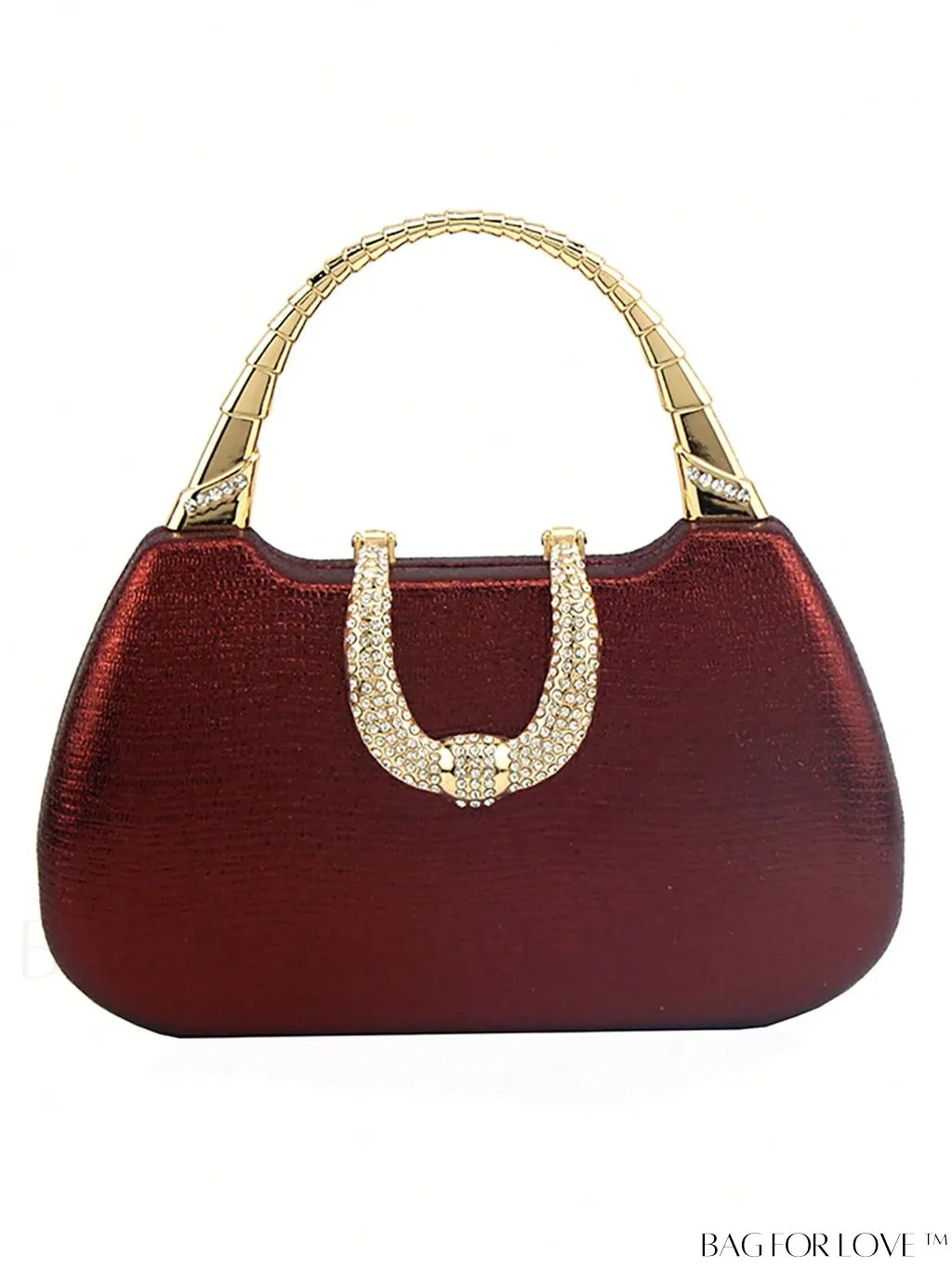 BagForLove - Compact Rhinestone-Adorned Glitter Box Bag