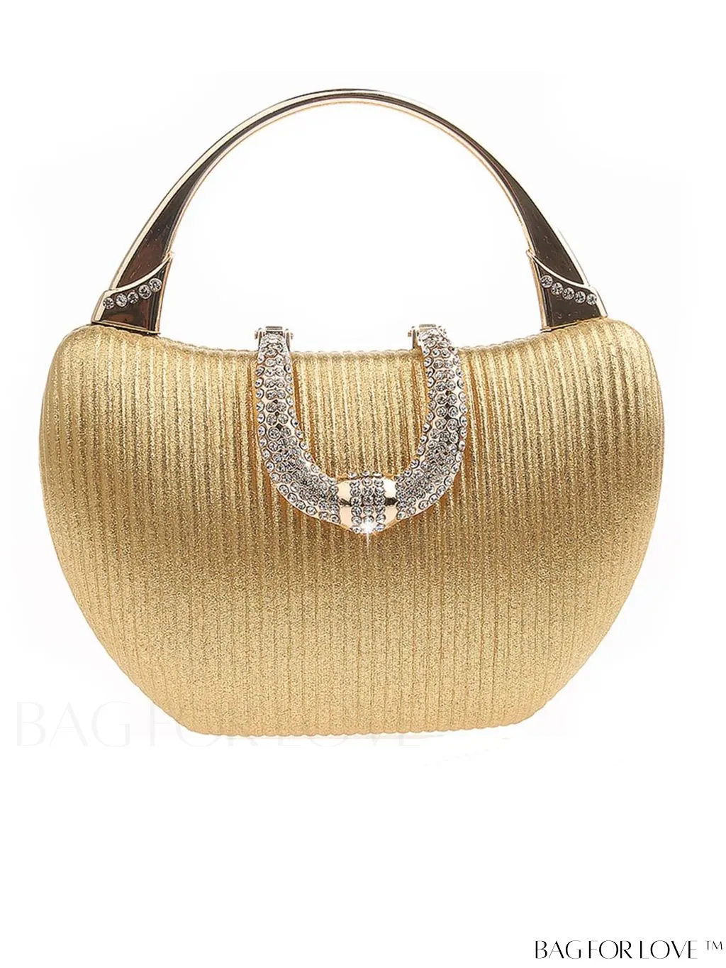 BagForLove - Compact Rhinestone-Adorned Glitter Box Bag