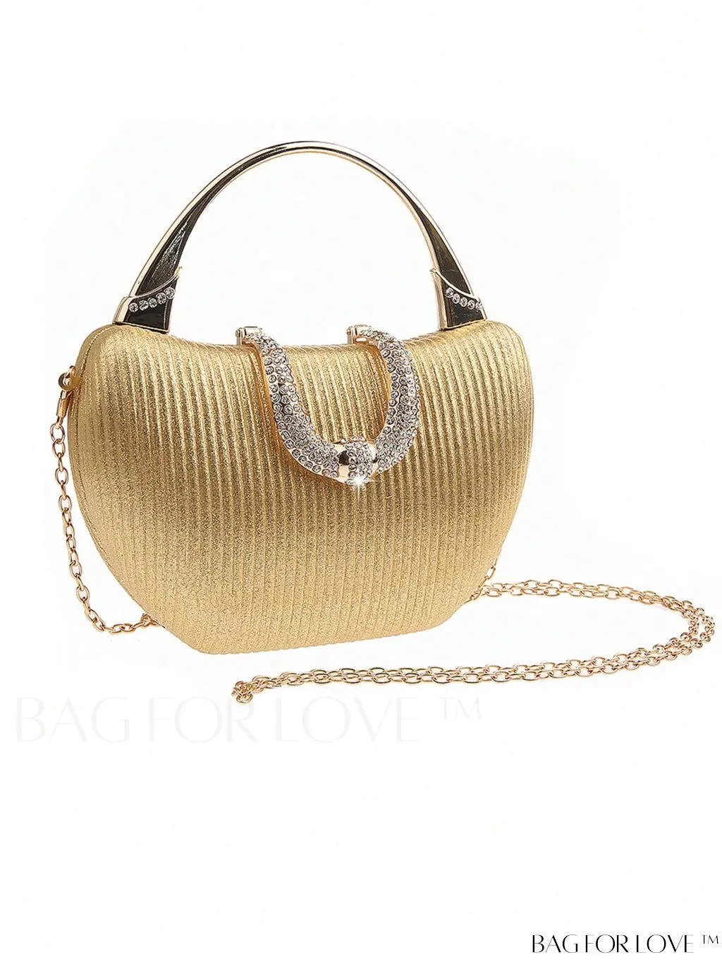 BagForLove - Compact Rhinestone-Adorned Glitter Box Bag