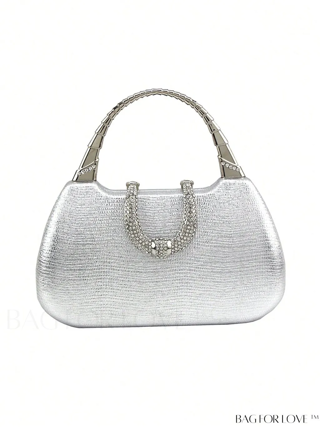 BagForLove - Compact Rhinestone-Adorned Glitter Box Bag