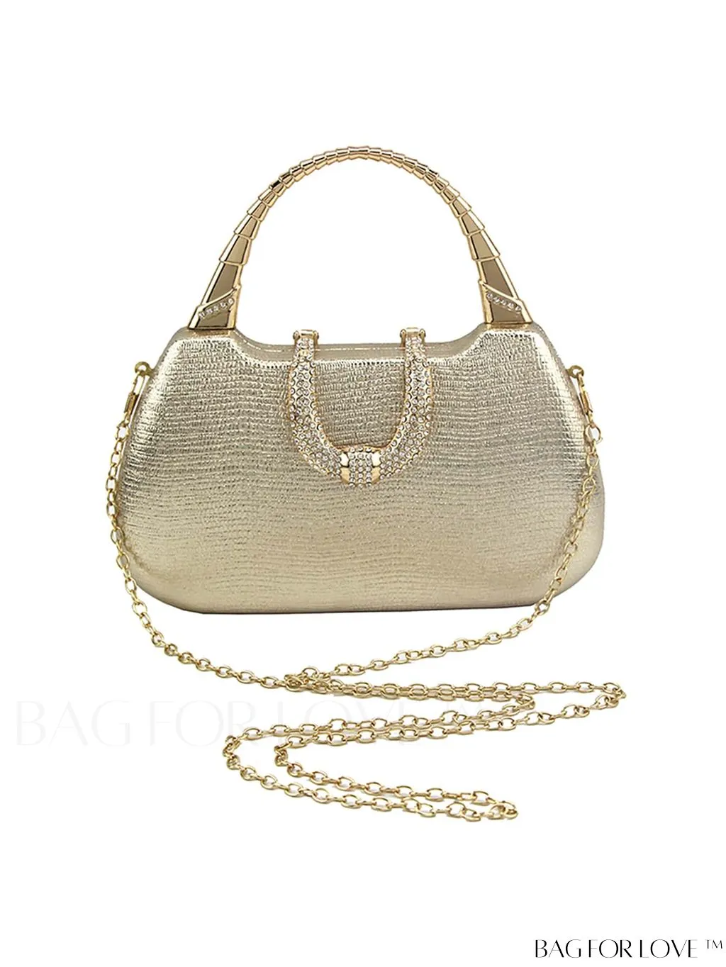 BagForLove - Compact Rhinestone-Adorned Glitter Box Bag