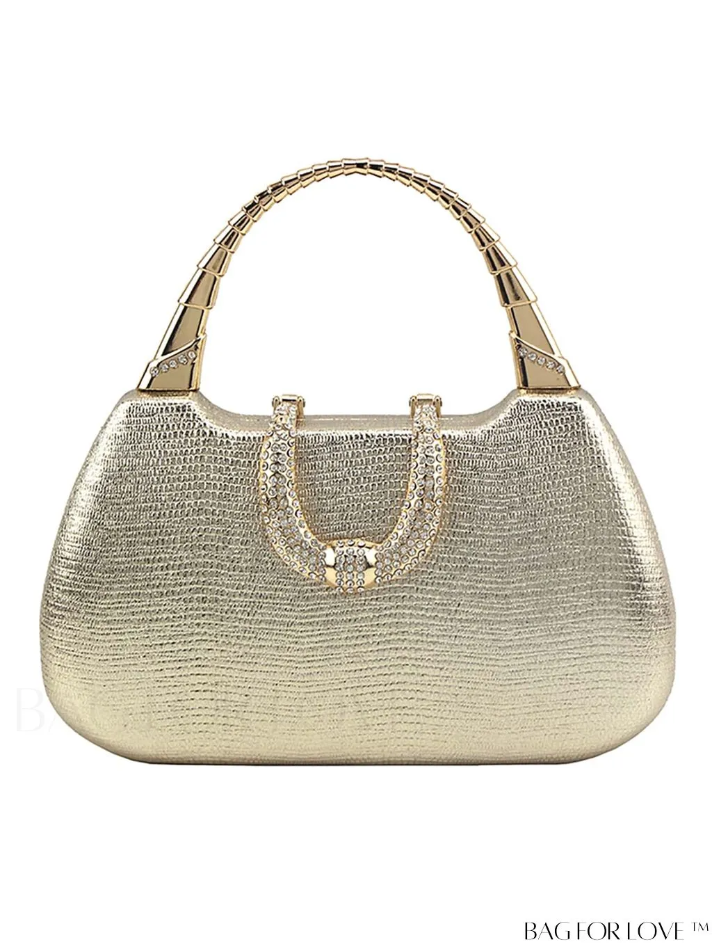 BagForLove - Compact Rhinestone-Adorned Glitter Box Bag