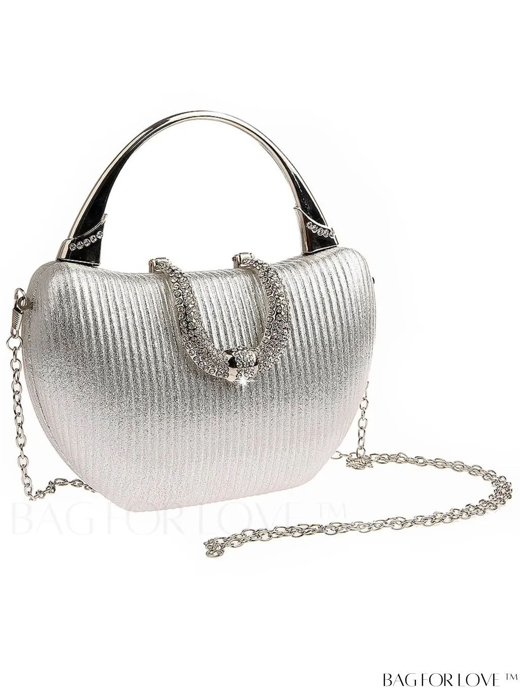 BagForLove - Compact Rhinestone-Adorned Glitter Box Bag