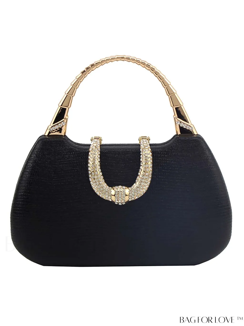 BagForLove - Compact Rhinestone-Adorned Glitter Box Bag