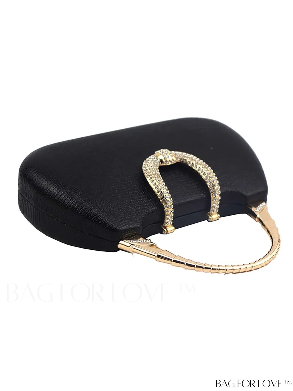 BagForLove - Compact Rhinestone-Adorned Glitter Box Bag