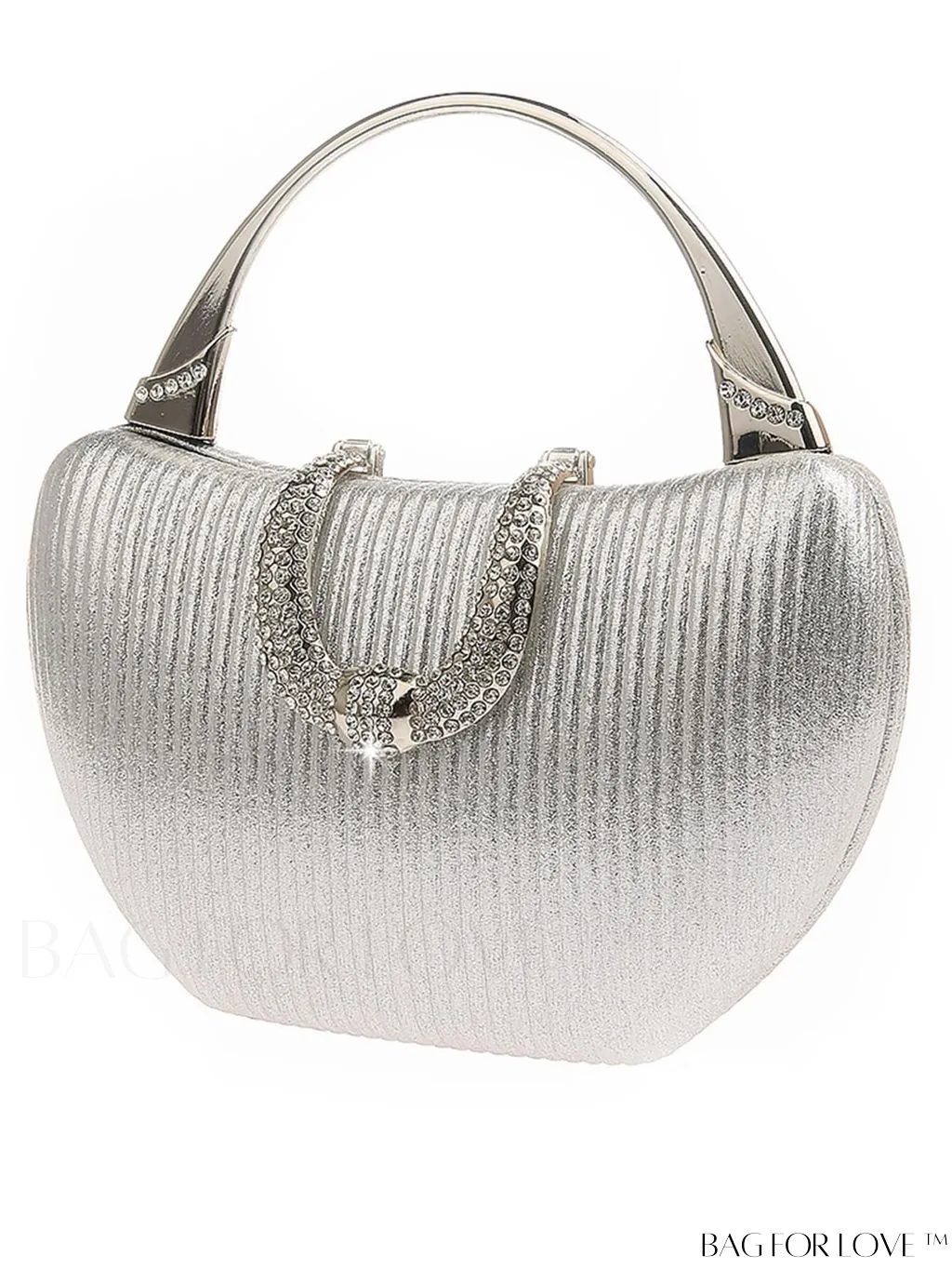 BagForLove - Compact Rhinestone-Adorned Glitter Box Bag