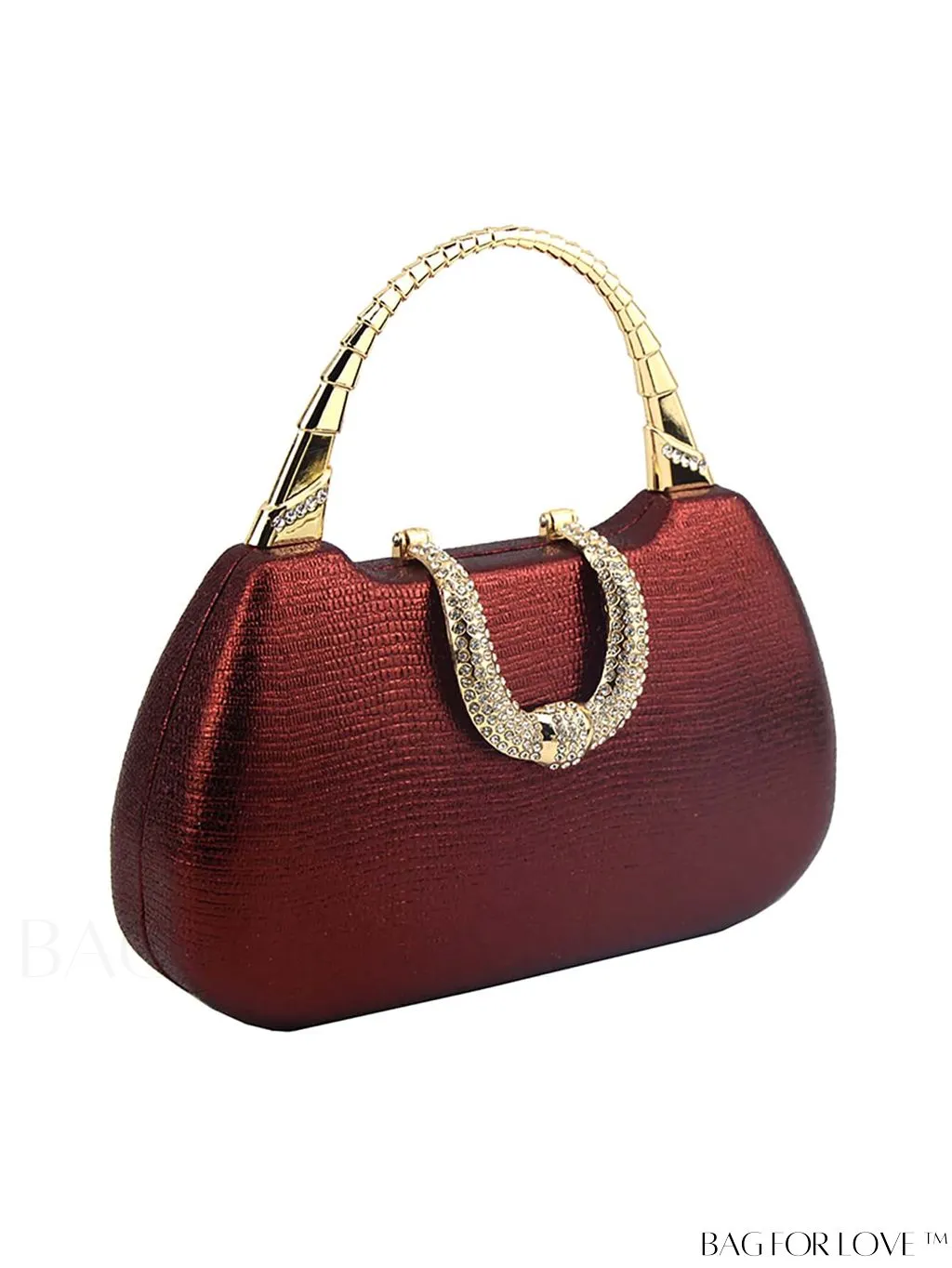 BagForLove - Compact Rhinestone-Adorned Glitter Box Bag