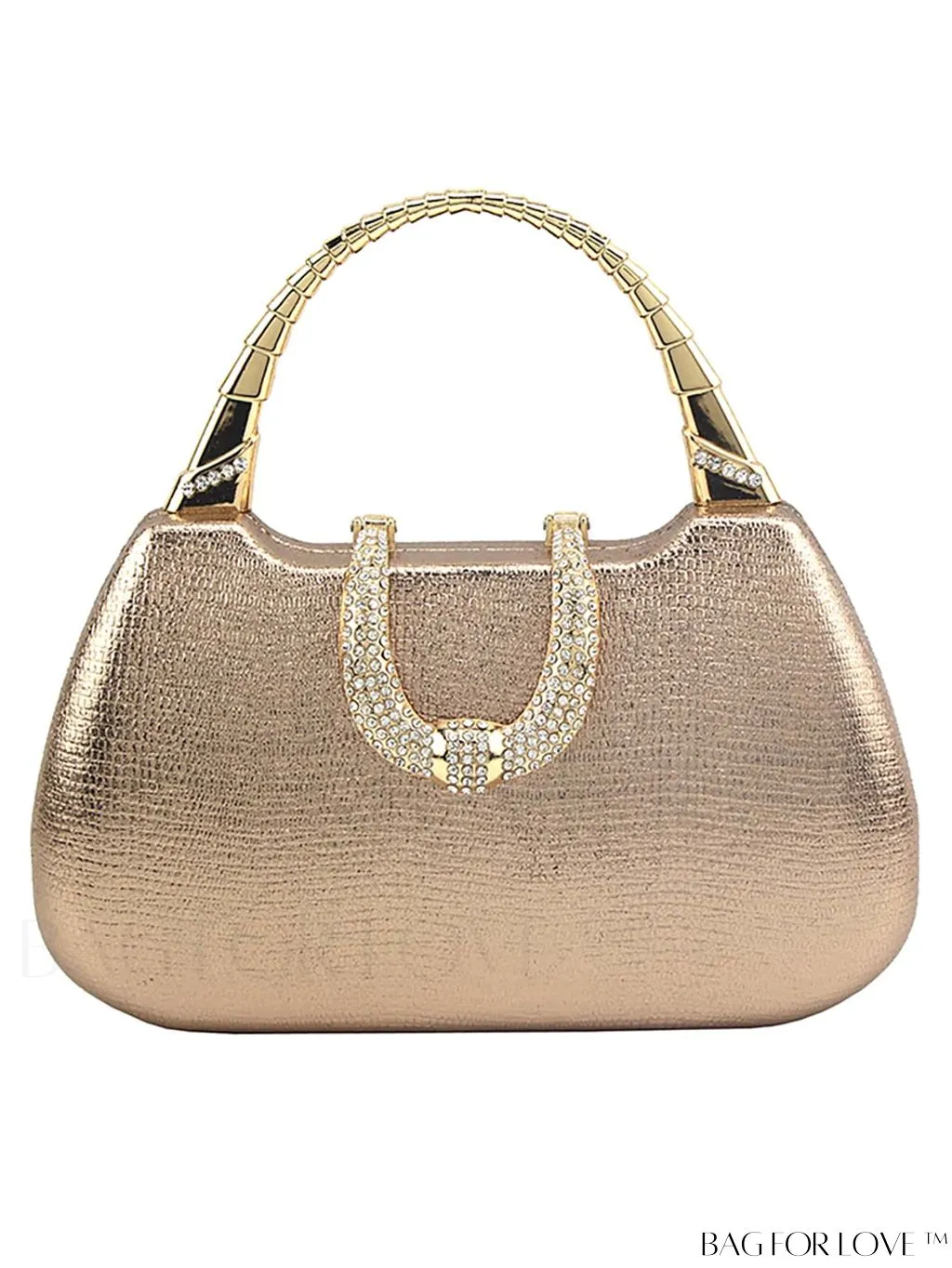 BagForLove - Compact Rhinestone-Adorned Glitter Box Bag