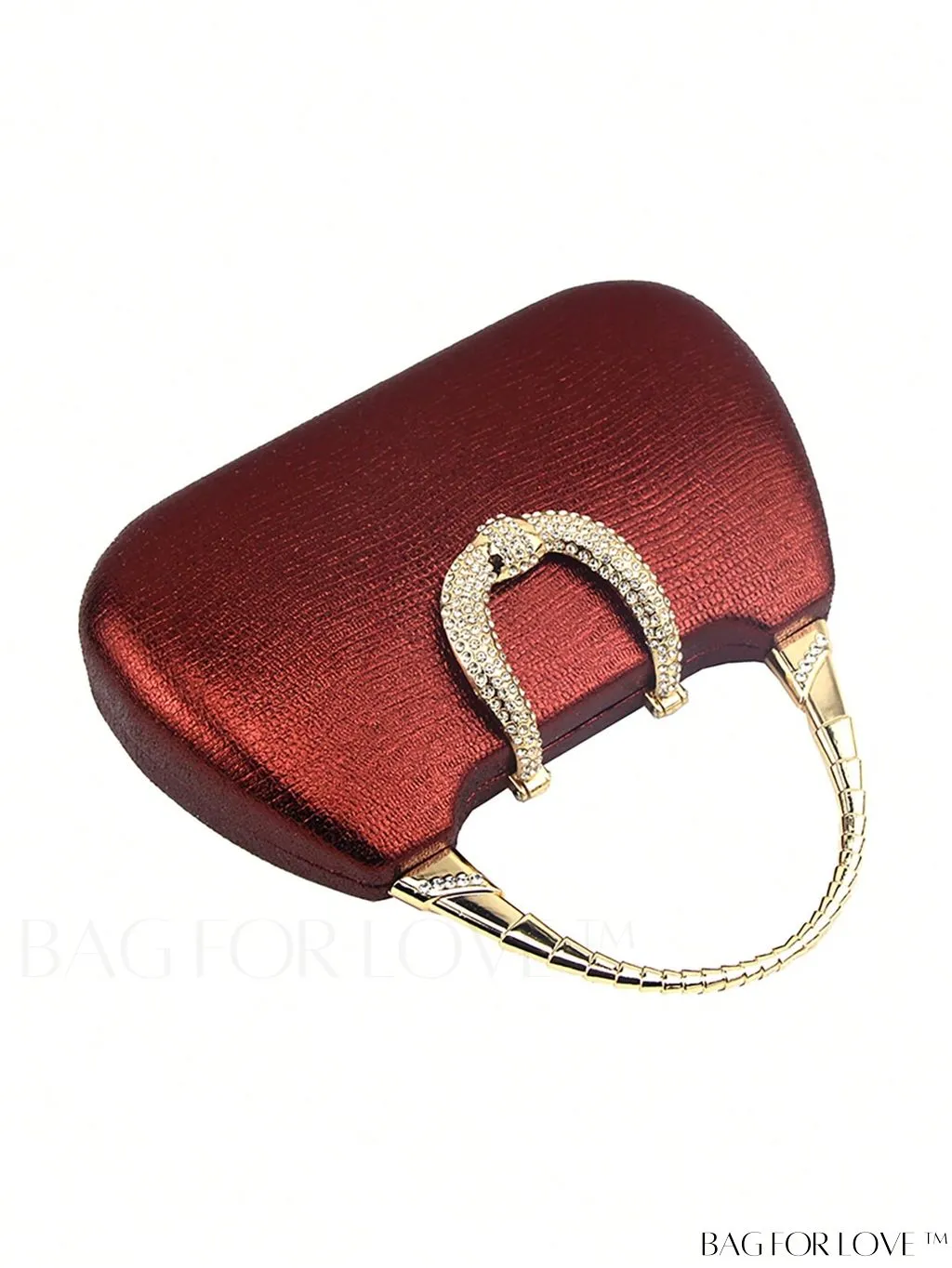 BagForLove - Compact Rhinestone-Adorned Glitter Box Bag