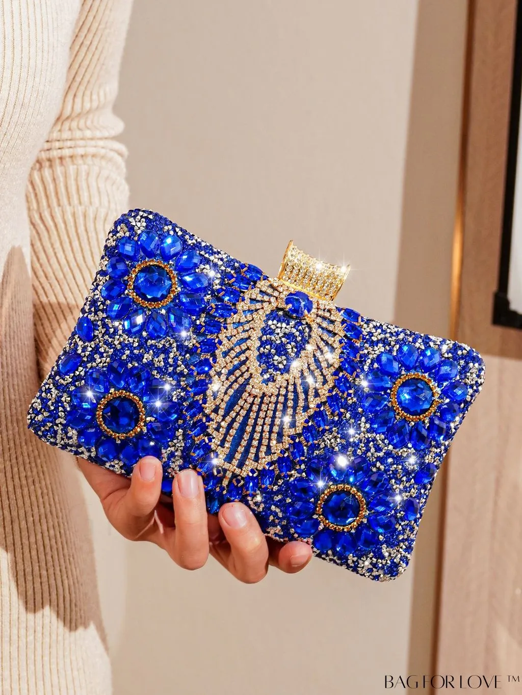 BagForLove - Compact Rhinestone Evening Clutch