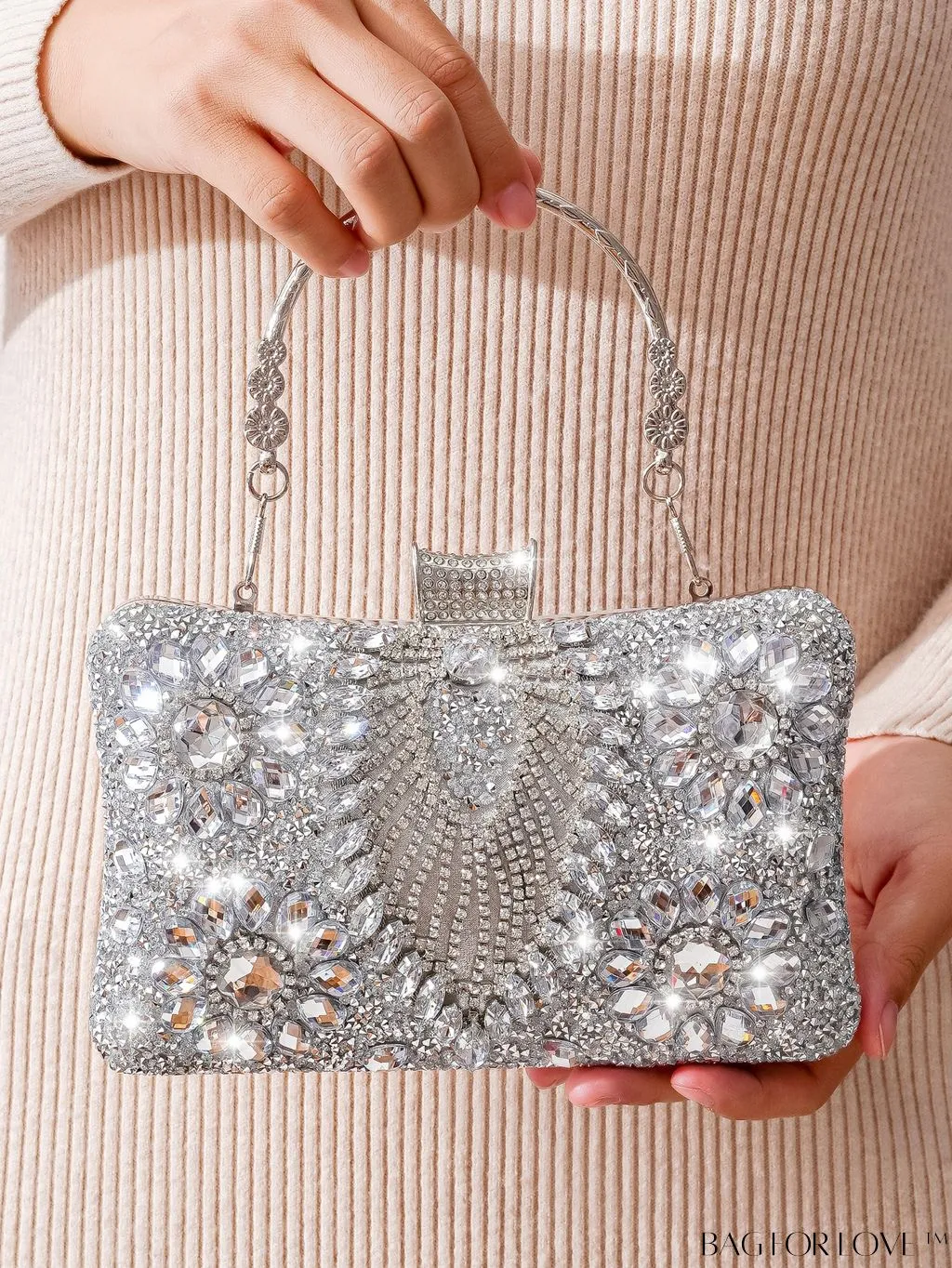 BagForLove - Compact Rhinestone Evening Clutch